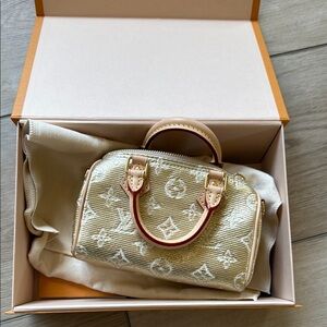COPY - Louis Vuitton Gold Mini Glam Nano sold out limited edition nano